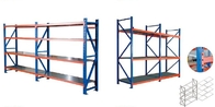 الأزرق والبرتقالي رفوف التخزين الصناعية العمودي نظام رفوف البليت قابل للتعديل