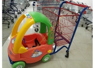 سوبر ماركت لعبة سيارة المرح المعادن أطفال عربات التسوق عربة مع عجلات